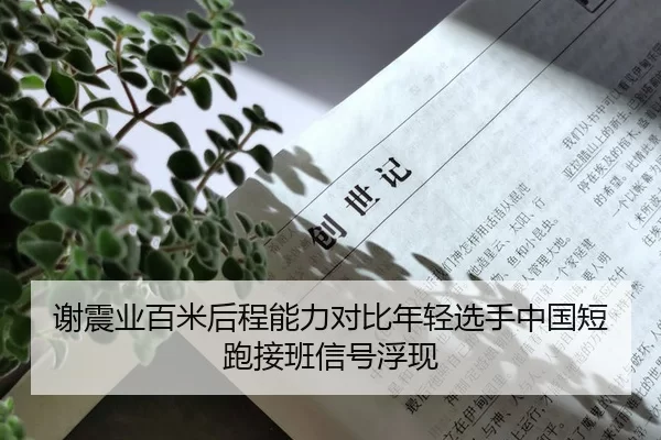 谢震业百米后程能力对比年轻选手中国短跑接班信号浮现